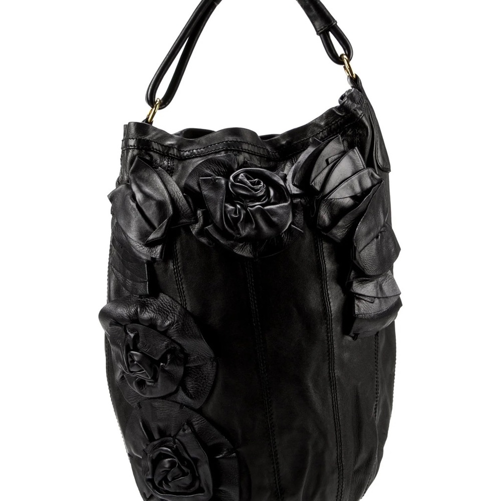 Valentino Rose Rouche D Bucket Vertigo Soft Leather Shopper Hobo bag